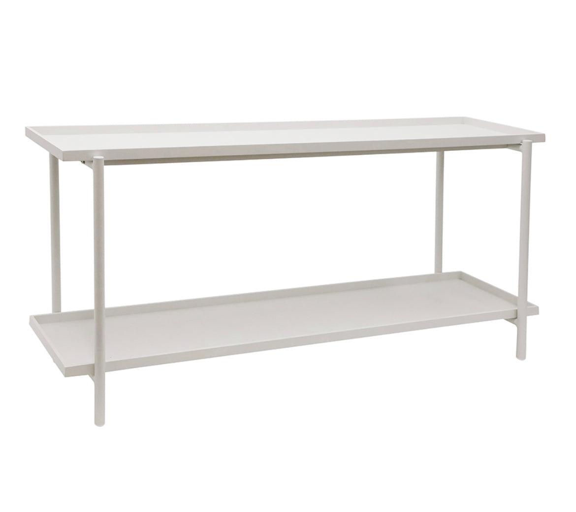 Maison Console - Soft White Aluminium