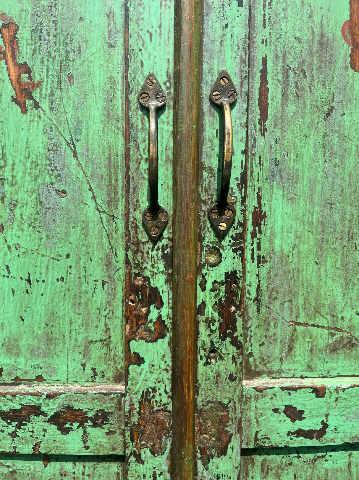 Vintage Distressed Indian Wooden Cabinet