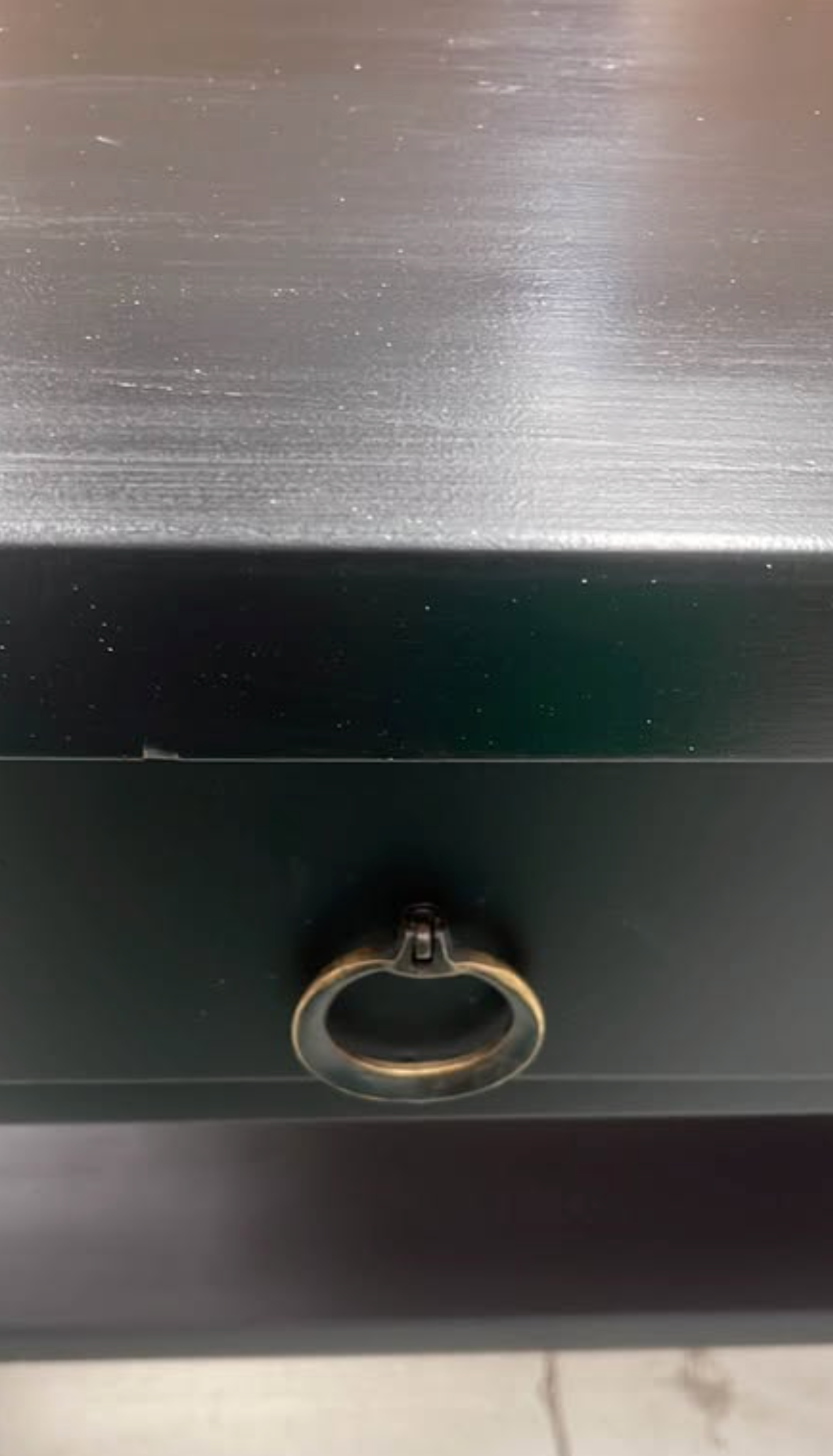 Large Black Solid Console