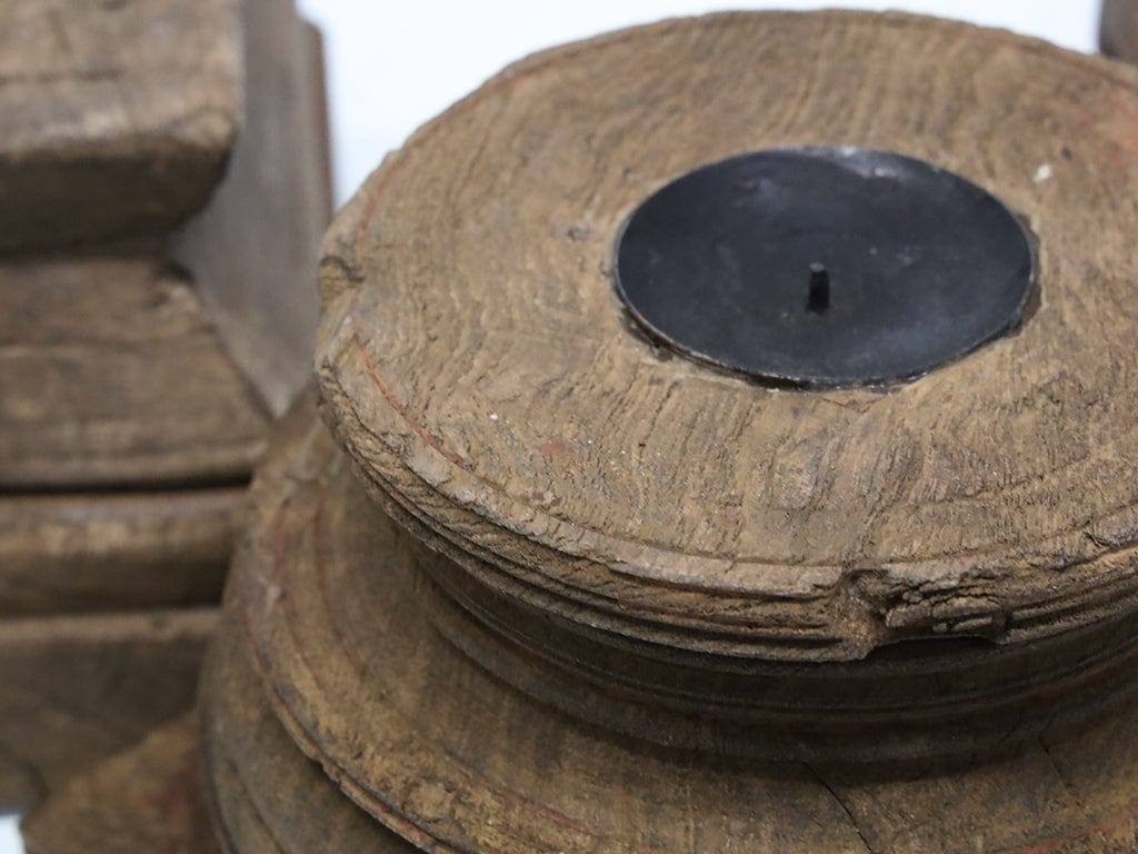 Antique Wooden Candle Holders Antique Wooden Candle Holders