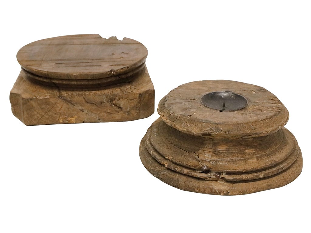 Antique Wooden Candle Holders Antique Wooden Candle Holders