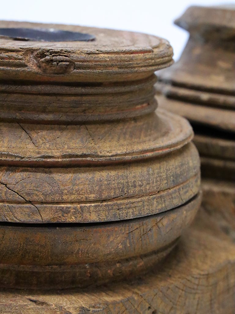 Antique Wooden Candle Holders Antique Wooden Candle Holders