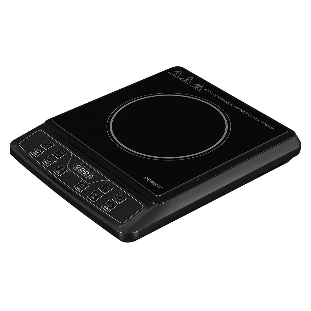 Appliances > Kitchen Appliances Devanti Electric Induction Cooktop Portable Cook Top Ceramic Kitchen Hot Plate