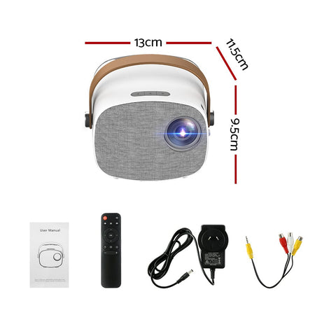 Audio & Video > Projectors & Accessories Devanti Mini Video Projector USB HDMI Portable HD 1080P Home Theater Speaker