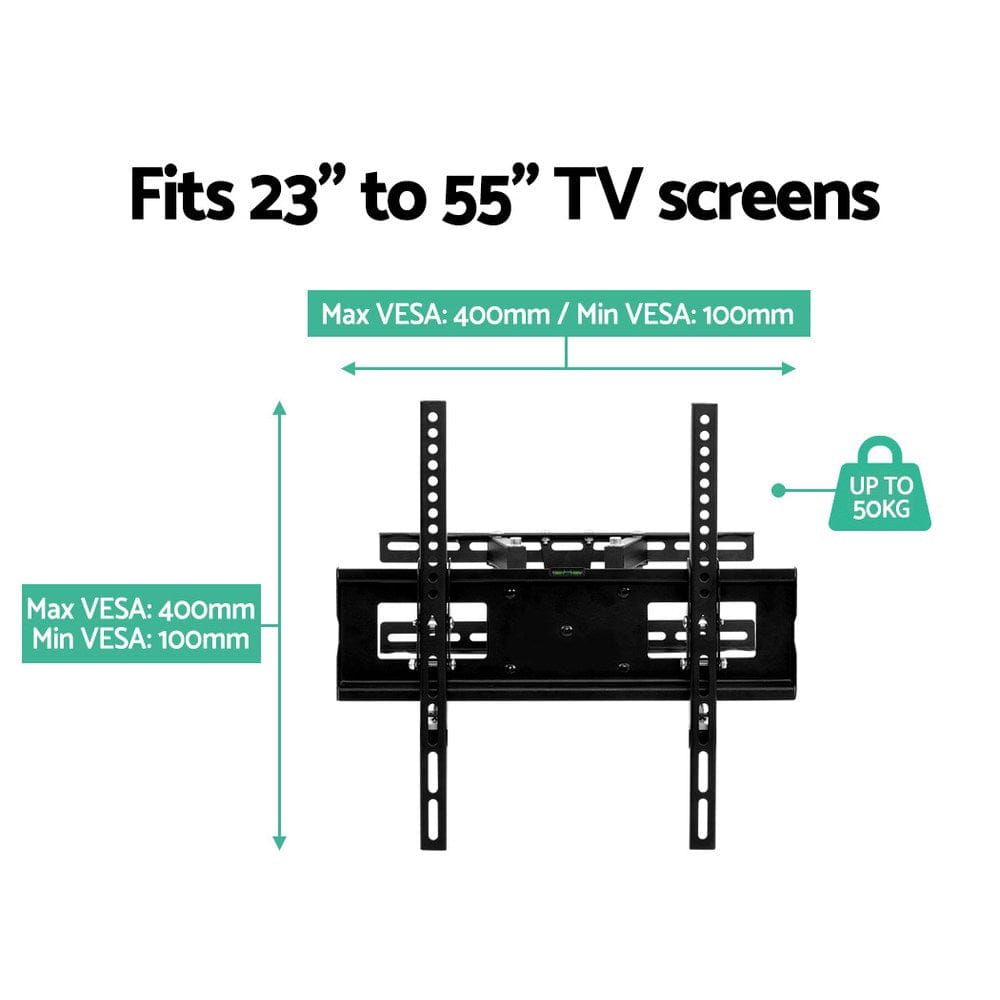 Audio & Video > TV Accessories Artiss TV Wall Mount Bracket Tilt Swivel Full Motion Flat Slim LED LCD 23 32 42 50 55 inch