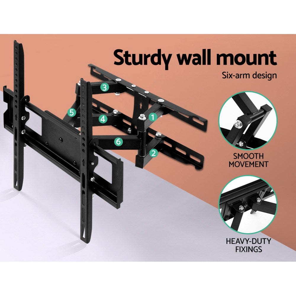 Audio & Video > TV Accessories Artiss TV Wall Mount Bracket Tilt Swivel Full Motion Flat Slim LED LCD 23 32 42 50 55 inch
