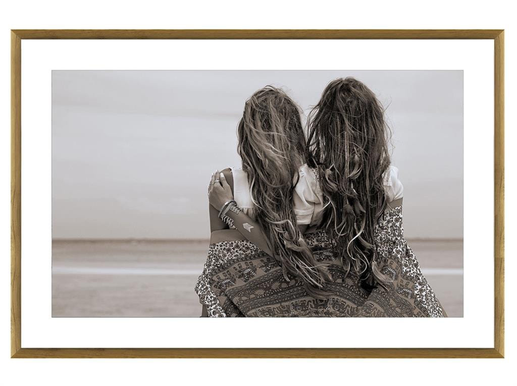 Beachy Besties Print in Glass Matt board