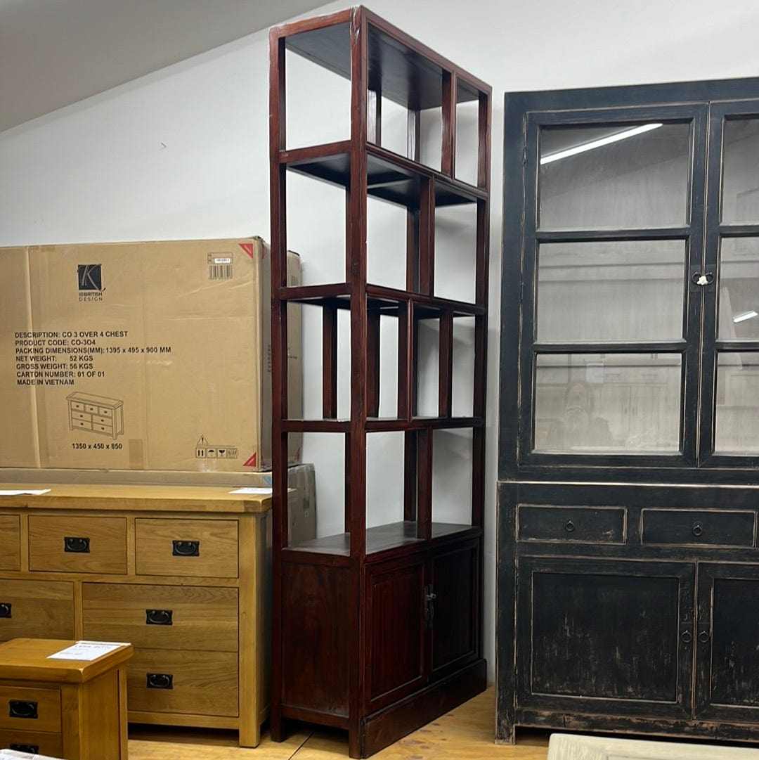 Bookcases/Cabinets Recycled Wood Oriental Bookcase