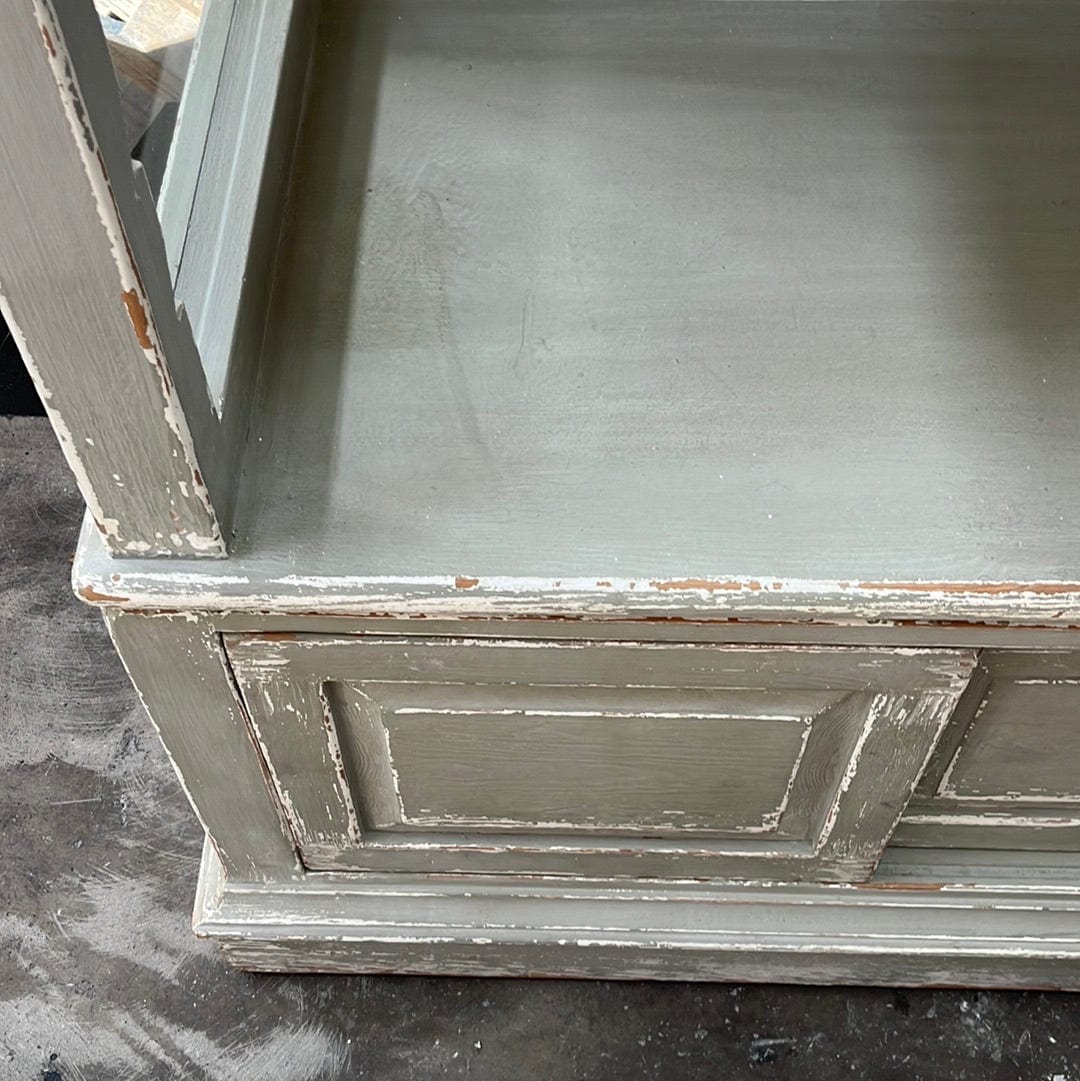 Distressed Grey Bookshelf