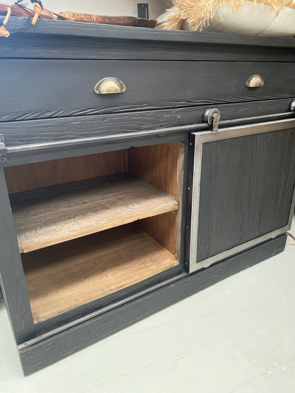 *Final Reduction* - Elm Wall Unit - Black *Final Reduction* - Elm Wall Unit - Black