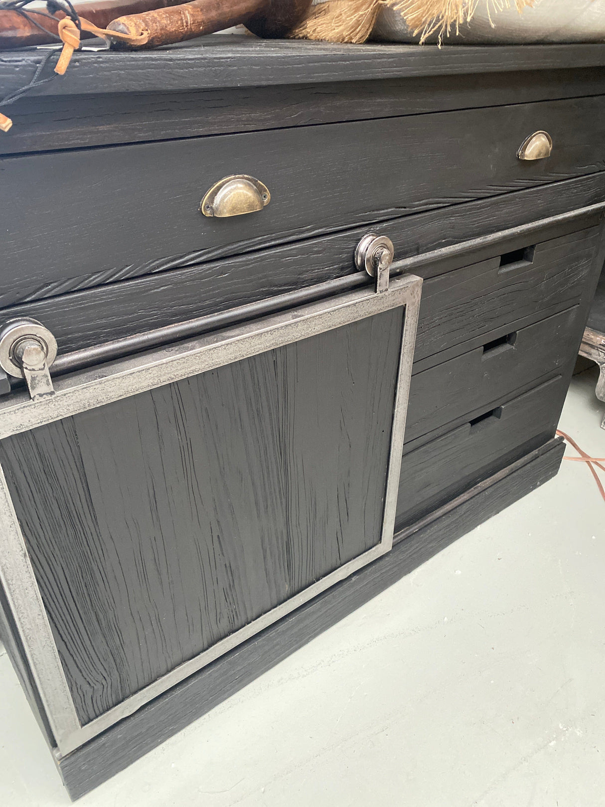 *Final Reduction* - Elm Wall Unit - Black *Final Reduction* - Elm Wall Unit - Black