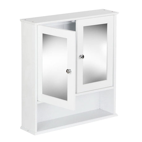 Furniture > Bathroom Artiss Bathroom Tallboy Storage Cabinet with Mirror - White
