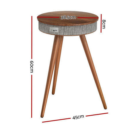 Furniture > Living Room Artiss Smart Coffee Table Side End Tables Wireless Charging Bluetooth Speaker