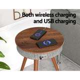 Furniture > Living Room Artiss Smart Coffee Table Side End Tables Wireless Charging Bluetooth Speaker