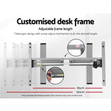 Furniture > Office Artiss Standing Desk Sit Stand Motorised Height Adjustable Frame Only Grey