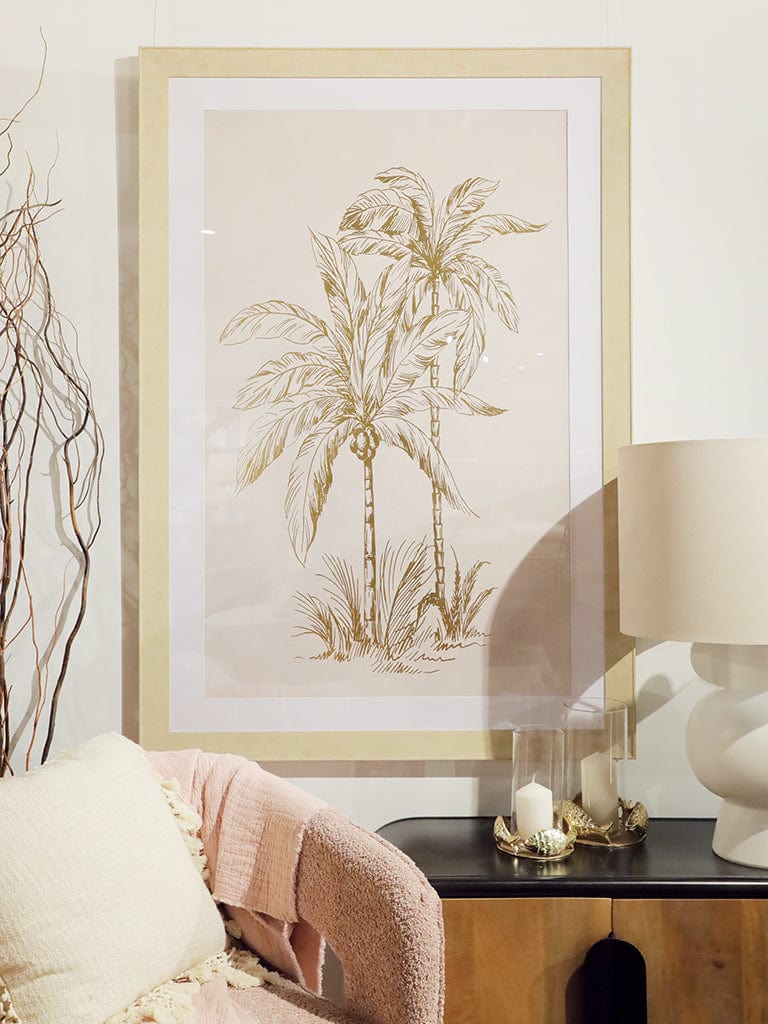 Golden Palms Print