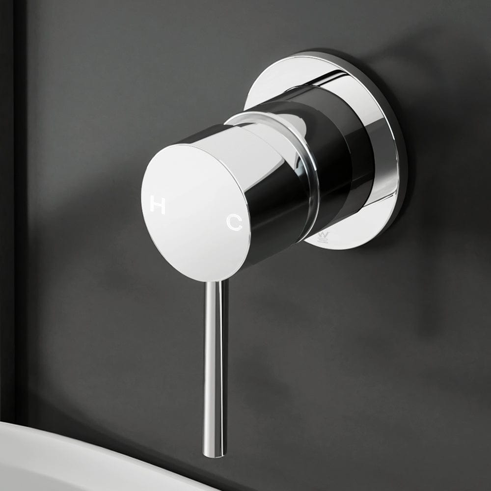 Home & Garden > Bathroom Accessories Cefito Bathroom Mixer Shower Wall Tap Faucet Basin Sink Bathtub Brass Chrome