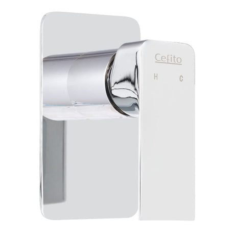 Home & Garden > Bathroom Accessories Cefito Shower Mixer Tap Wall Bath Tap Bathroom Basin Faucet Vanity Brass Silver