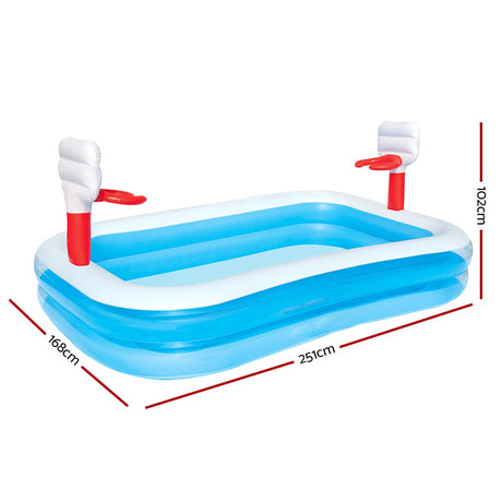 Home & Garden > Pool & Accessories Bestway Inflatable Play Pool Kids Pool Swimming Basketball Play Pool