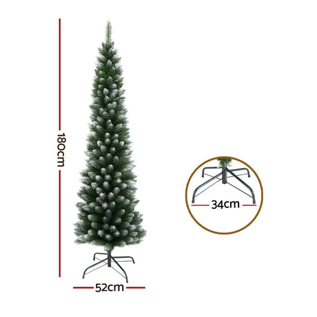 Occasions > Christmas Jingle Jollys 1.8M / 6FT Christmas Tree with Snow 300 Tips Xmas Decoration
