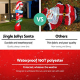 Occasions > Christmas Jingle Jollys Christmas Inflatable Candy Pole 2.4M Lights Outdoor Decorations