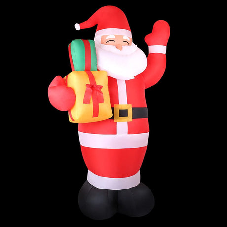 Occasions > Christmas Jingle Jollys Christmas Inflatable Santa 2.4M Outdoor Xmas Decorations Lights