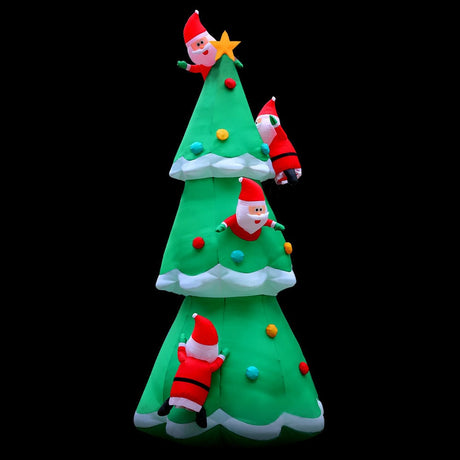 Occasions > Lights Jingle Jollys Christmas Inflatable Santa Tree 5M Outdoor Xmas Decorations Lights