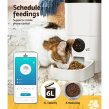 Pet Care > Dog Supplies i.Pet Automatic Pet Feeder 6L Auto Camera Dog Cat Smart Video Wifi Food App Hd