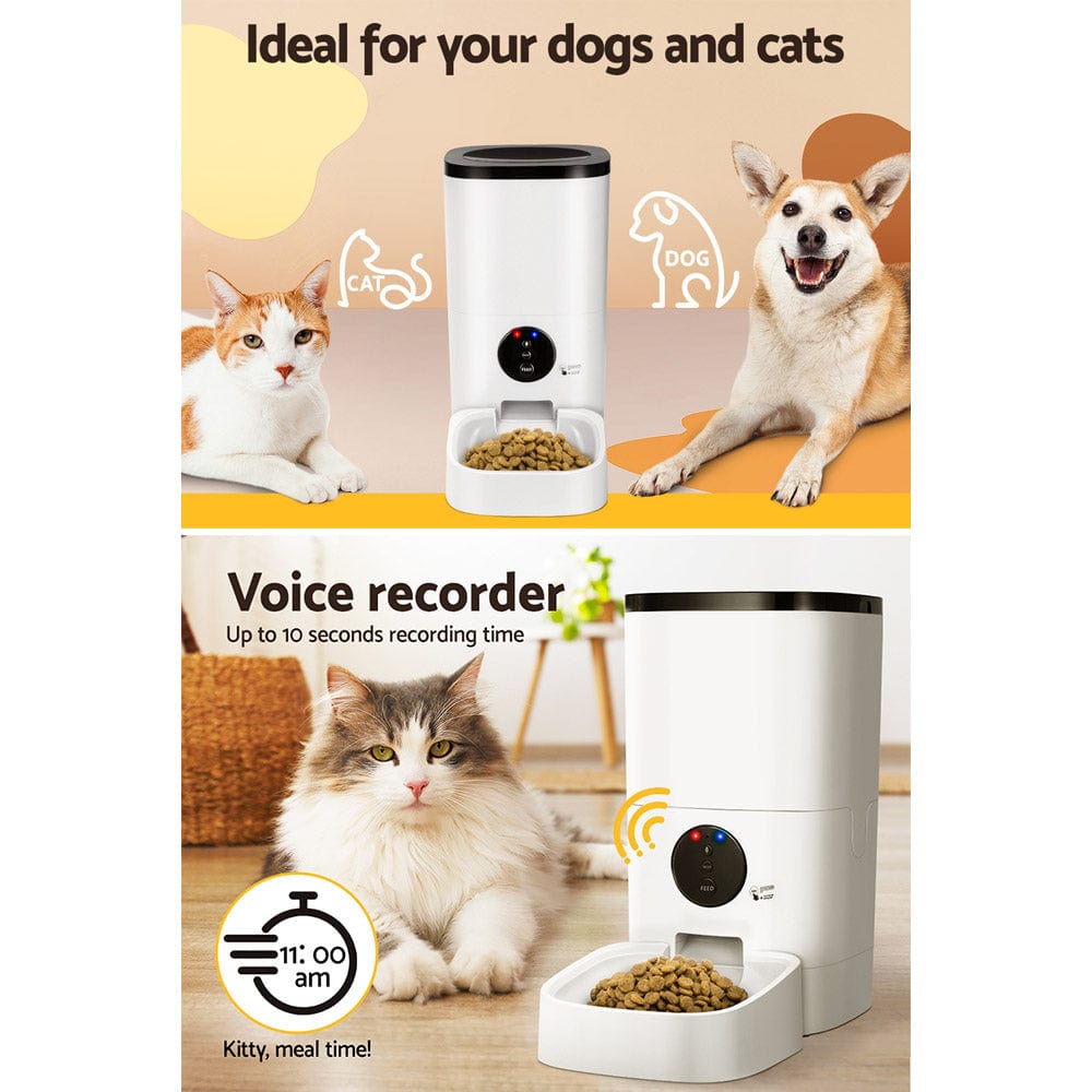 Pet Care > Dog Supplies i.Pet Automatic Pet Feeder 6L Auto Wifi Dog Cat Feeder Smart Food App Control