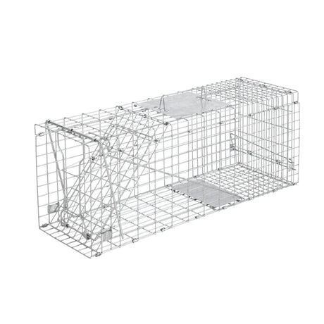 Pet Care > Pest Control Humane Animal Trap Cage 66 x 23 x 25cm  - Silver