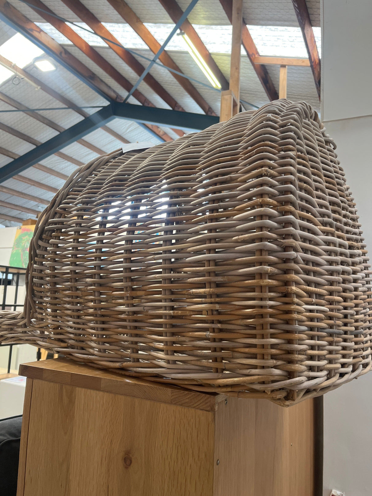 Rattan Pet basket - Covered Rattan Pet basket - Covered