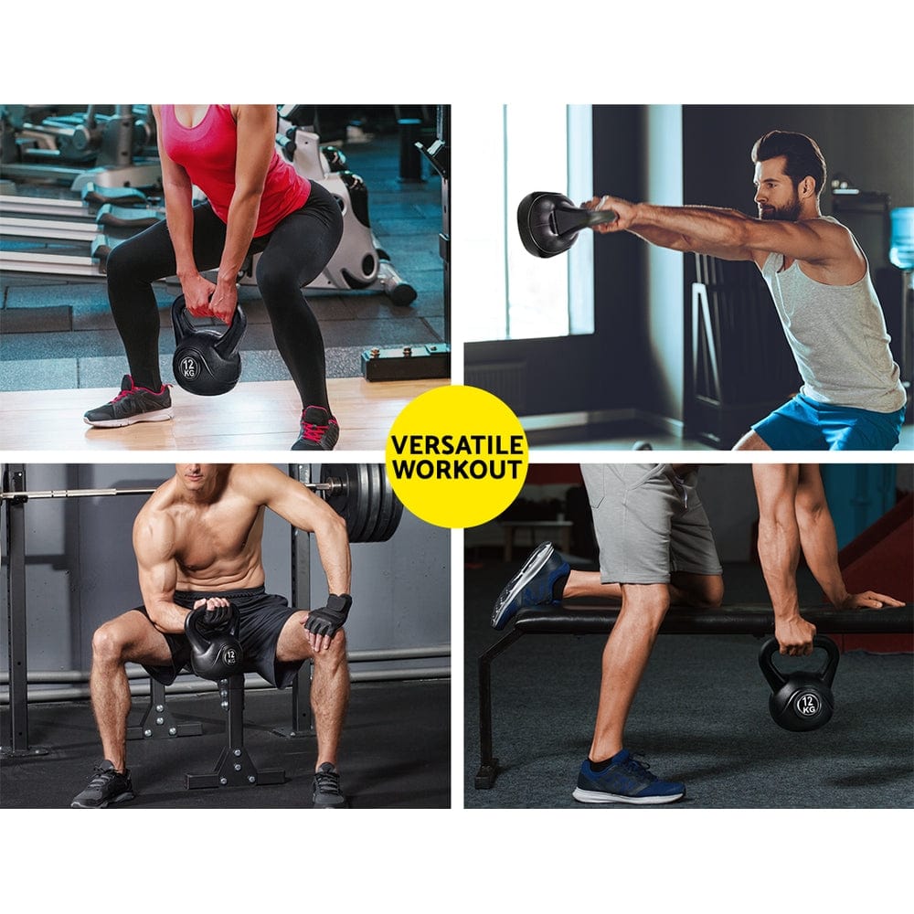 Sports & Fitness > Fitness Accessories 12kg Kettlebell Kettlebells Kettle Bell Bells Kit Weight Fitness Exercise