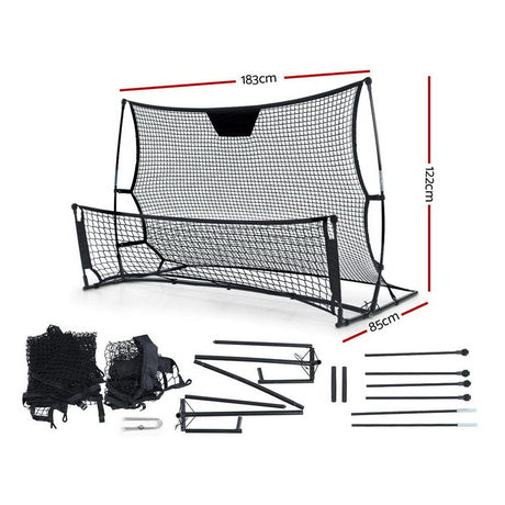 Sports & Fitness > Fitness Accessories Everfit Portable Soccer Rebounder Net Volley Training Football Goal Pass Trainer