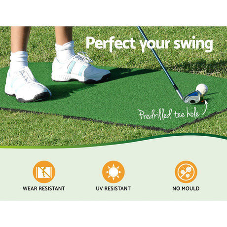 Sports & Fitness > Golf Everfit Golf Practice Net And Training Mat Driving Range Target Hitting Mat