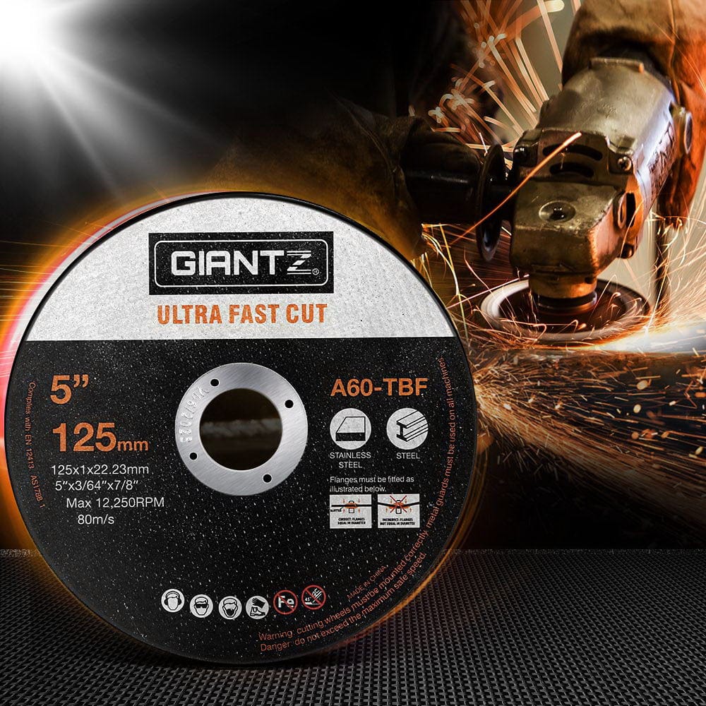 Tools > Industrial Tools Giantz 100-Piece Cutting Discs 5" 125mm Angle Grinder Thin Cut Off Wheel Metal
