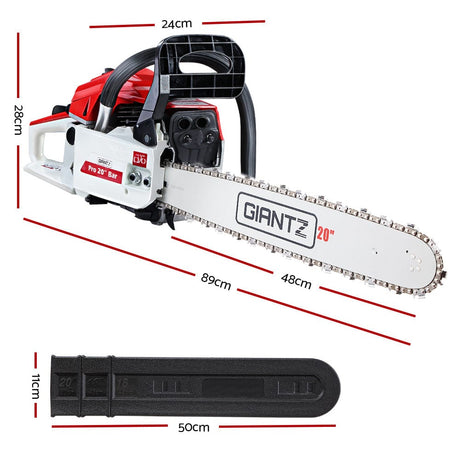 Tools > Industrial Tools GIANTZ 52CC Petrol Commercial Chainsaw Chain Saw Bar E-Start Pruning