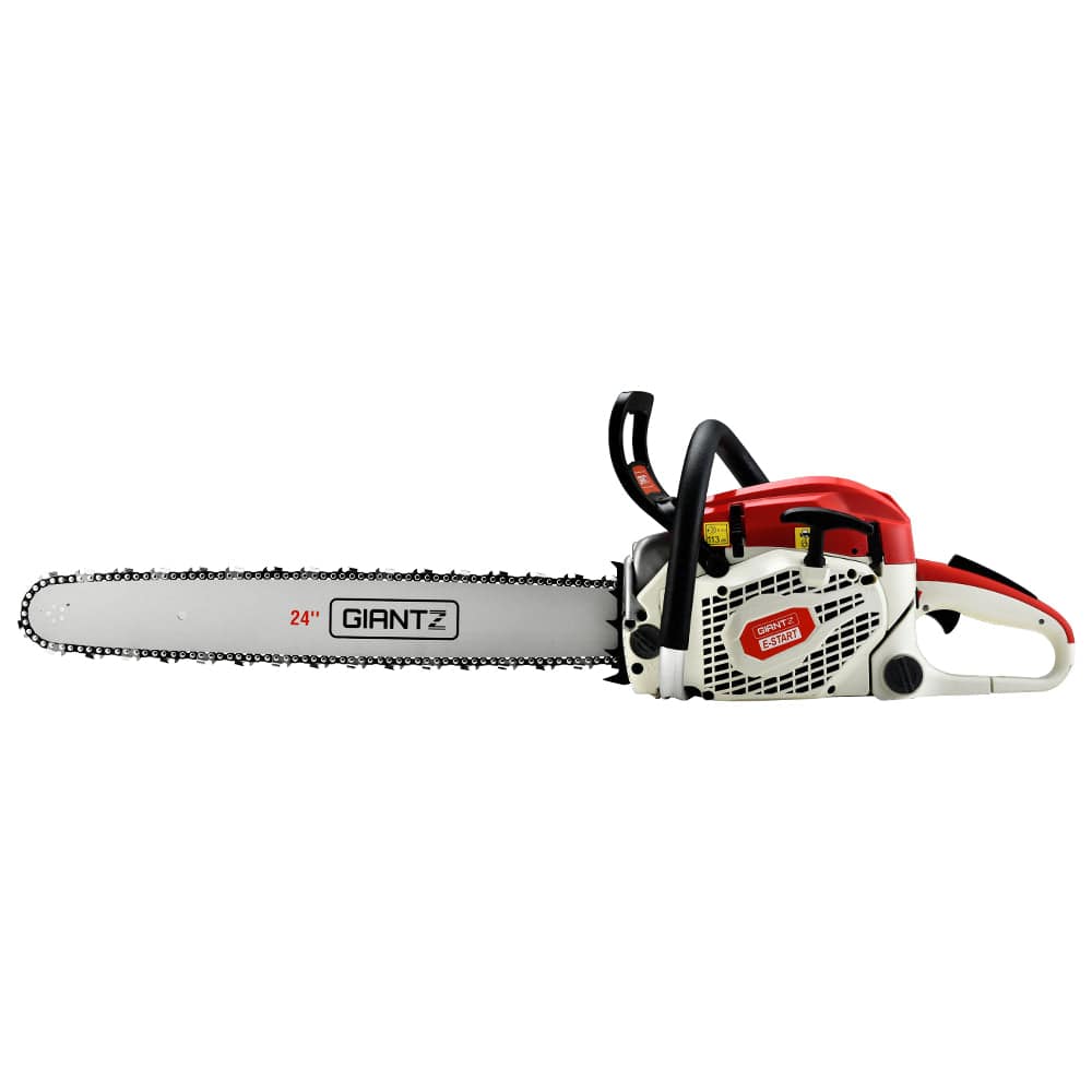 Tools > Industrial Tools Giantz 88cc Commercial Petrol Chainsaw E-Start 24 Bar Pruning Chain Saw