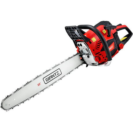 Tools > Industrial Tools Giantz Chainsaw 58cc Petrol Commercial Pruning Chain Saw E-Start 22'' Bar Top
