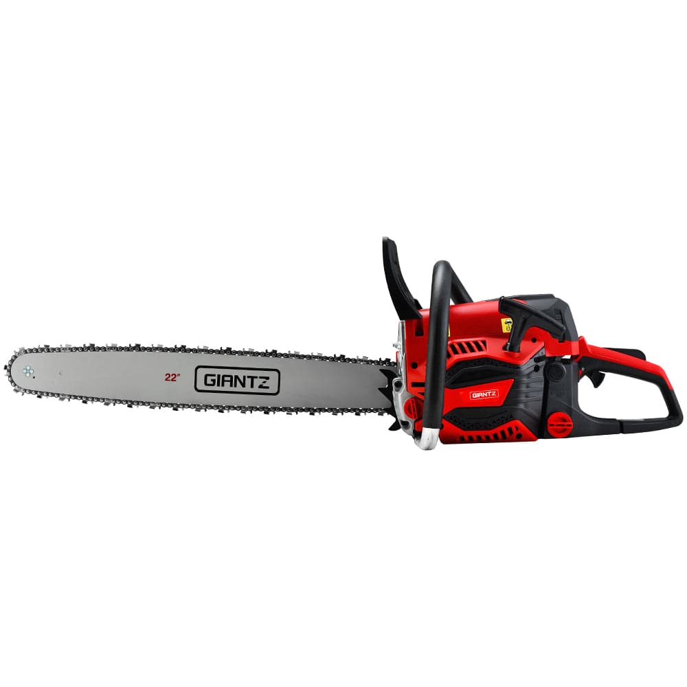 Tools > Industrial Tools Giantz Chainsaw 58cc Petrol Commercial Pruning Chain Saw E-Start 22'' Bar Top
