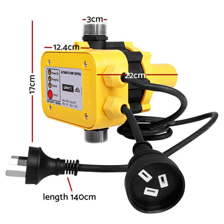 Tools > Pumps Giantz Automatic Electronic Water Pump Controller - Yellow