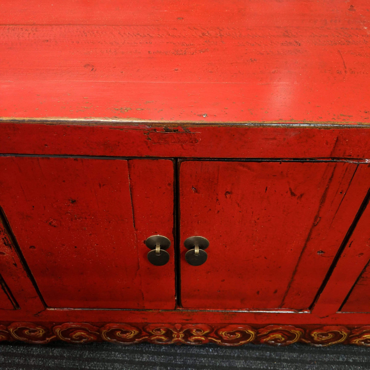 Antique Oriental Low Cabinet