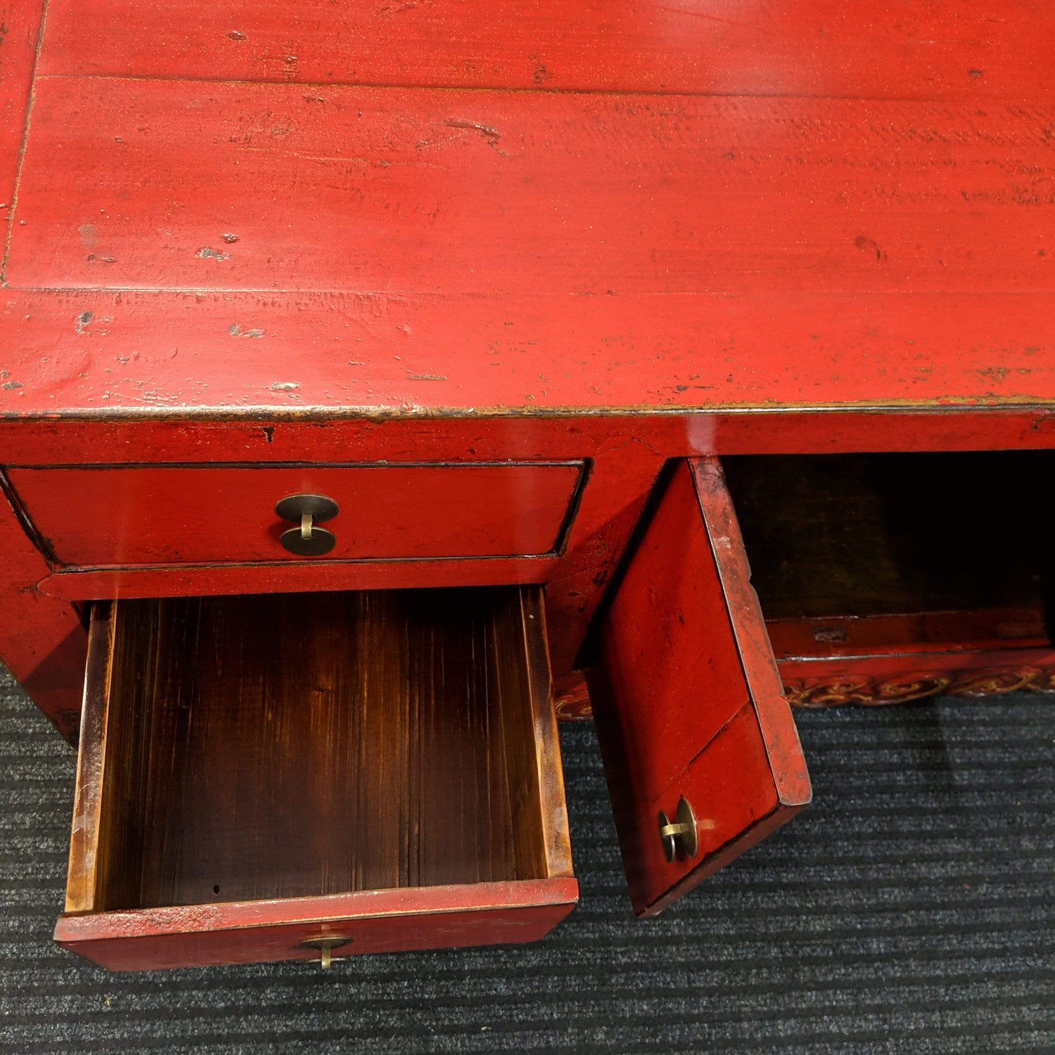 Antique Oriental Low Cabinet