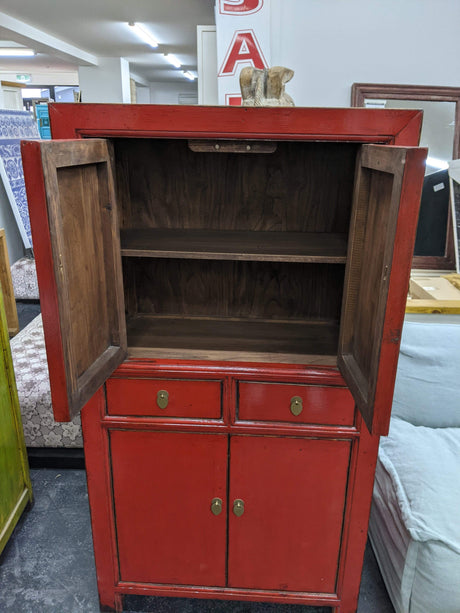 Red Oriental Cabinet