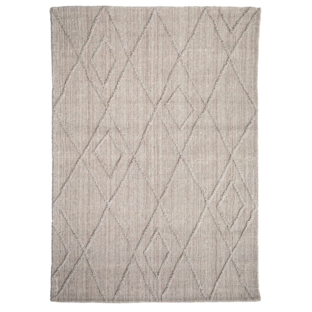 Rugs 190x290cm Daniela Wool Rug 190X290 NATURAL GREY