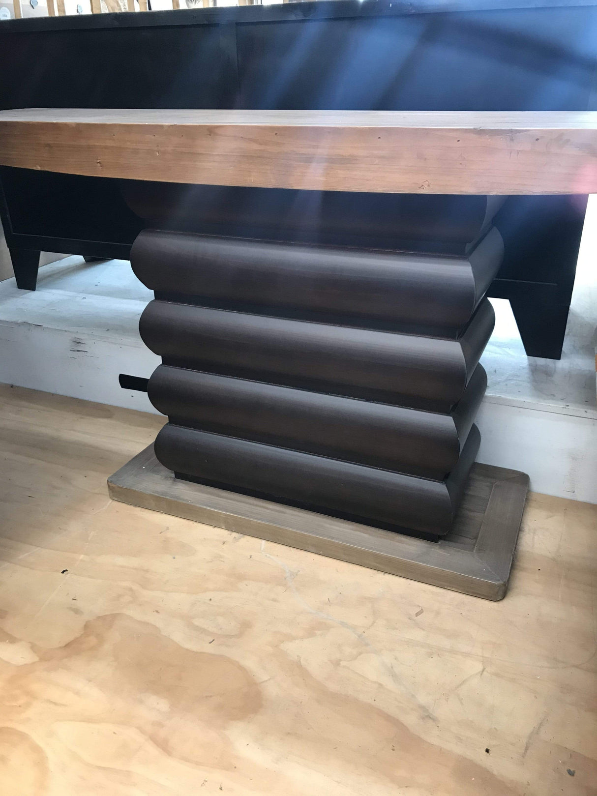 Tables Dark Wooden Side Table Royal Range Stunning Side Table or Island Table Solid Wood Furniture