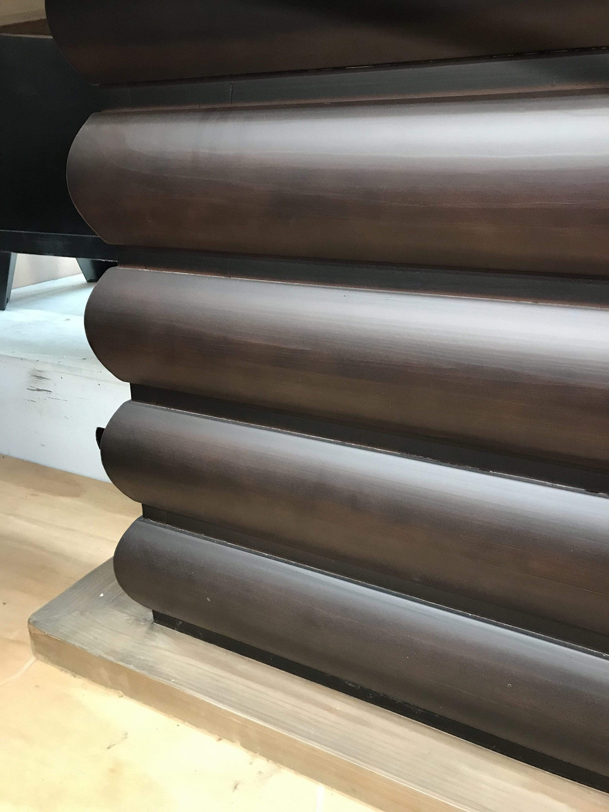 Tables Dark Wooden Side Table Royal Range Stunning Side Table or Island Table Solid Wood Furniture