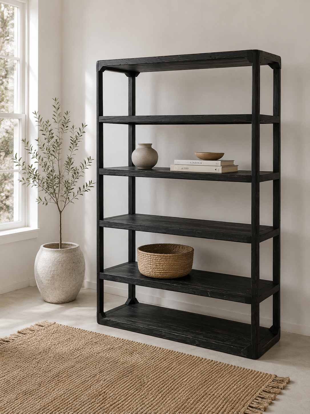 Villa Elm Bookshelf - Black
