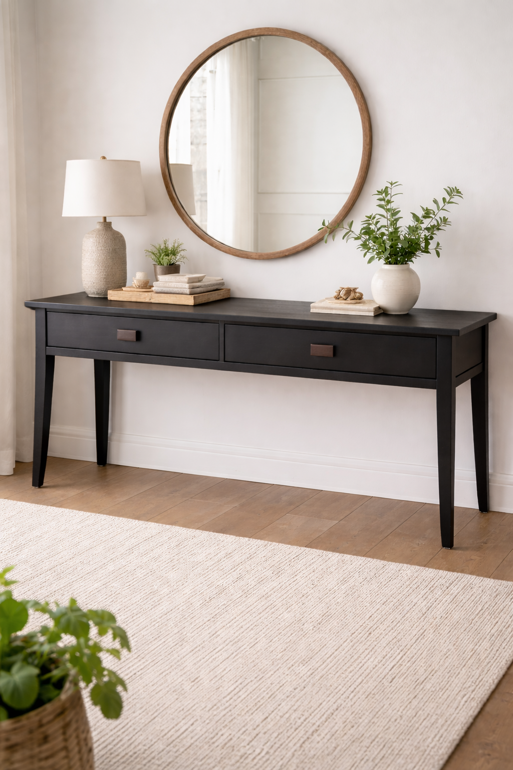 Black Timber Console