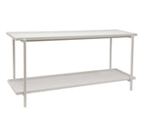 Maison Console - Soft White Aluminium
