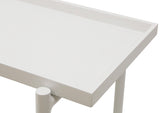 Maison Console - Soft White Aluminium